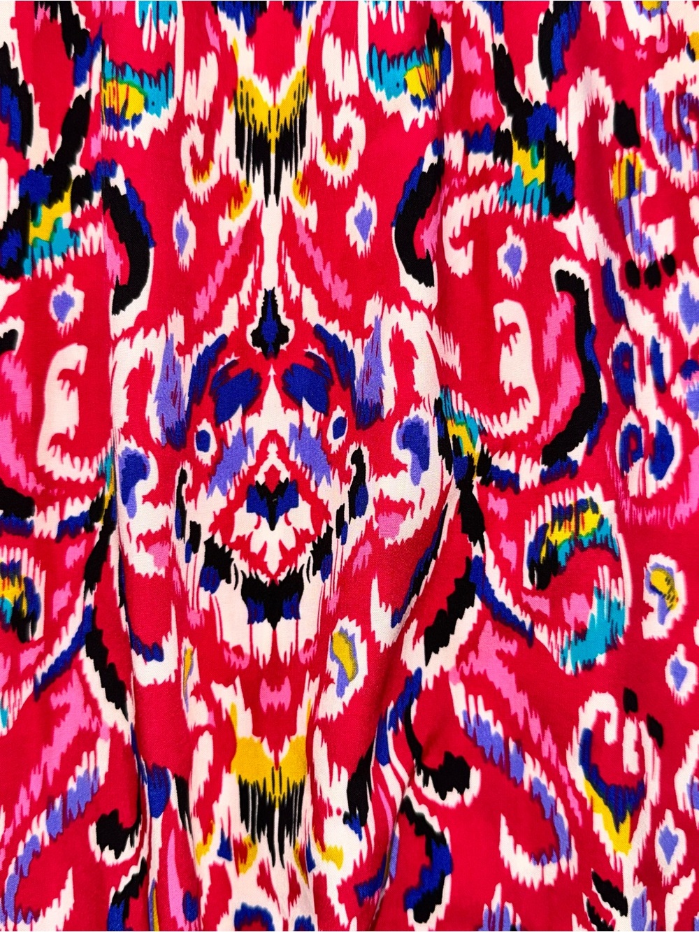 BloomChic Hot Pink Multicolor Ikat Maxi Dress - Picture 5 of 16